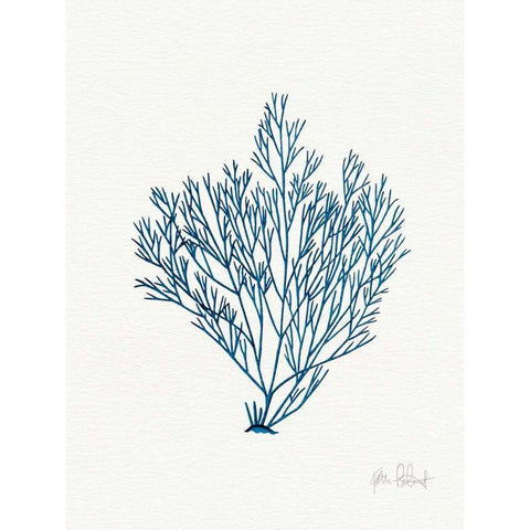 Sea Garden II Royal Blue Black Modern Wood Framed Art Print by Pertiet, Katie