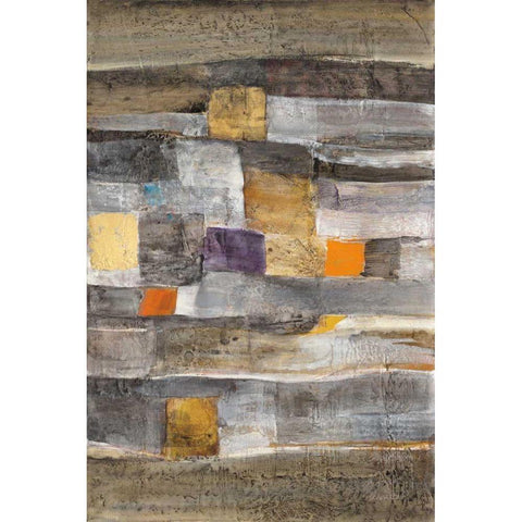 Pueblo II Black Modern Wood Framed Art Print by Hristova, Albena