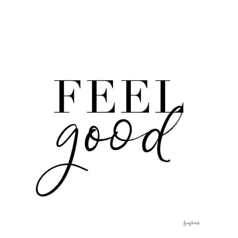 Simple Words I Black Modern Wood Framed Art Print with Double Matting by Thorns, Becky