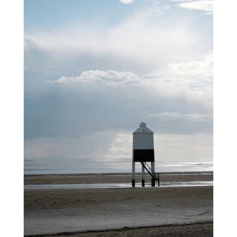 Morning Beach Black Modern Wood Framed Art Print with Double Matting by Eichman, Andre