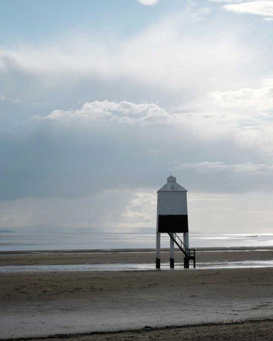 Morning Beach Black Ornate Wood Framed Art Print with Double Matting by Eichman, Andre