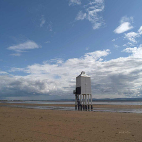 Afternoon Beach Black Modern Wood Framed Art Print by Eichman, Andre