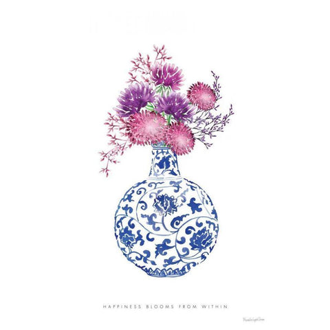 Chinoiserie Style I Black Modern Wood Framed Art Print by Charro, Mercedes Lopez