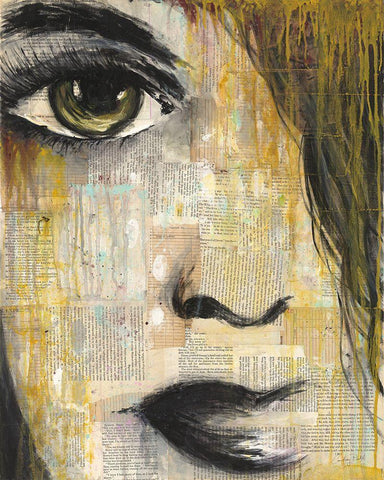 Eye of the Beholder I White Modern Wood Framed Art Print with Double Matting by Courtney, Prahl