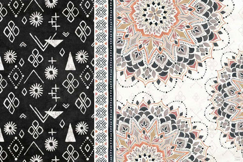 Kasbah Crush I Black Ornate Wood Framed Art Print with Double Matting by June, Dina