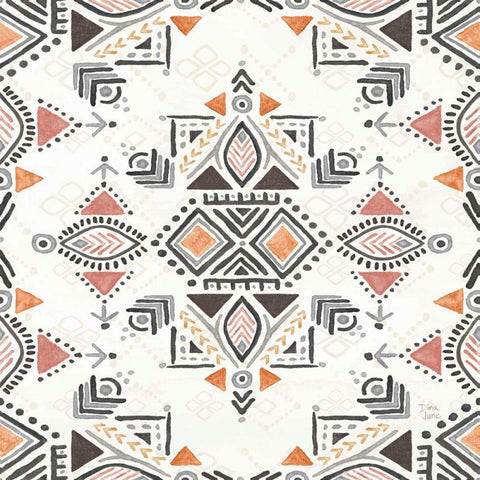 Kasbah Crush IX Black Ornate Wood Framed Art Print with Double Matting by June, Dina