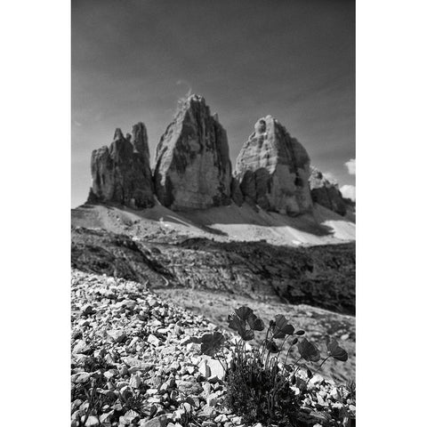 Dolomiti IV Black Modern Wood Framed Art Print with Double Matting by Aledanda