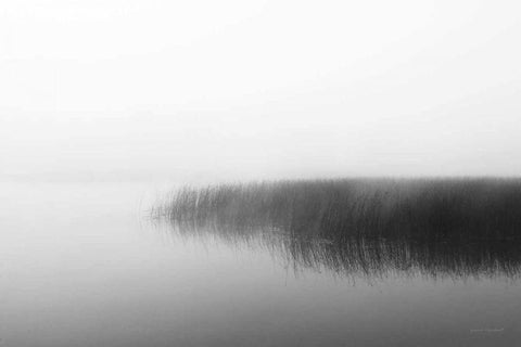 Clyde River White Modern Wood Framed Art Print with Double Matting by Marshall, Laura