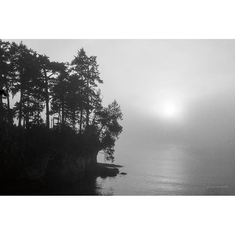 Tongue Point Black Modern Wood Framed Art Print with Double Matting by Marshall, Laura