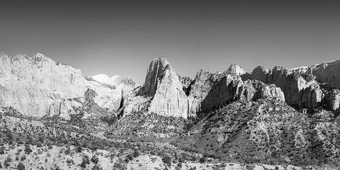 Kolob Canyons II Black Ornate Wood Framed Art Print with Double Matting by Marshall, Laura