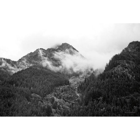 North Cascades I Black Modern Wood Framed Art Print with Double Matting by Marshall, Laura