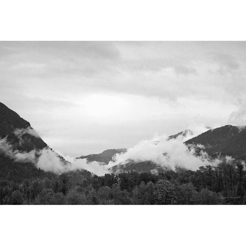 North Cascades II Black Modern Wood Framed Art Print with Double Matting by Marshall, Laura