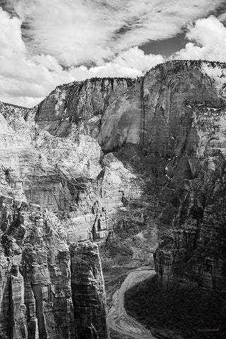 Scouts Landing II Black Ornate Wood Framed Art Print with Double Matting by Marshall, Laura