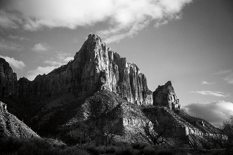 The Watchman I Black Ornate Wood Framed Art Print with Double Matting by Marshall, Laura