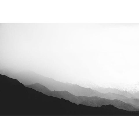 Virgin Mountains II Black Modern Wood Framed Art Print by Marshall, Laura