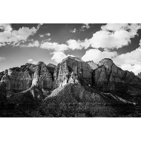 Zion Canyon I Black Modern Wood Framed Art Print by Marshall, Laura