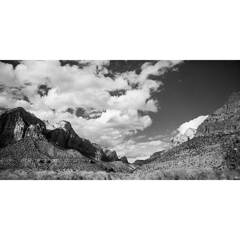 Zion Canyon II Gold Ornate Wood Framed Art Print with Double Matting by Marshall, Laura