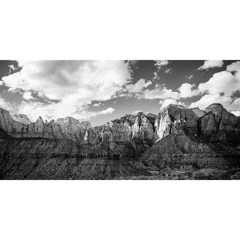 Zion Canyon III Black Modern Wood Framed Art Print by Marshall, Laura