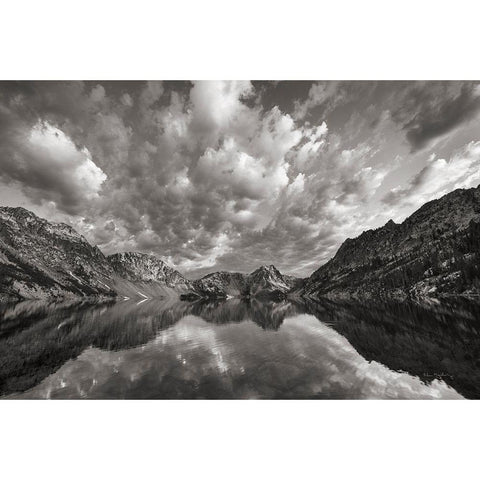 Sawtooth Lake Reflection I Gold Ornate Wood Framed Art Print with Double Matting by Majchrowicz, Alan