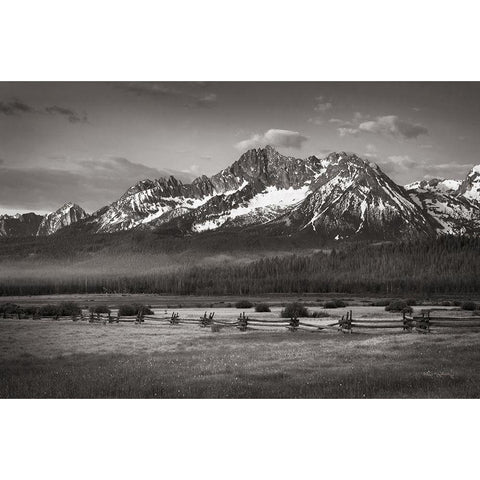 Stanley Basin Gold Ornate Wood Framed Art Print with Double Matting by Majchrowicz, Alan