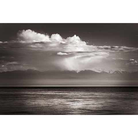 Straight of Juan de Fuca White Modern Wood Framed Art Print by Majchrowicz, Alan