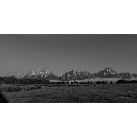 Grand Tetons I Black Modern Wood Framed Art Print with Double Matting by Eichman, Andre