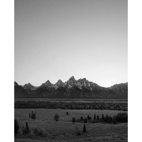 Grand Tetons III Black Modern Wood Framed Art Print by Eichman, Andre