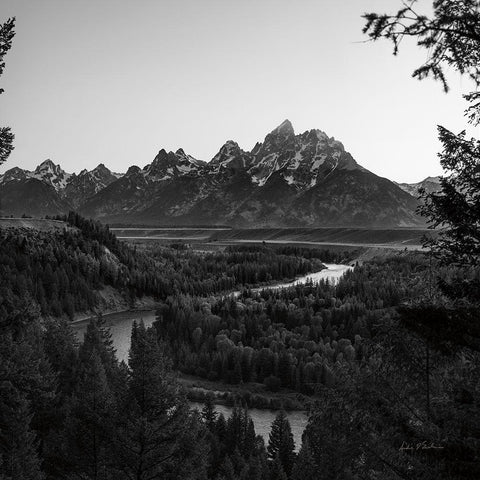 Grand Tetons IV White Modern Wood Framed Art Print by Eichman, Andre