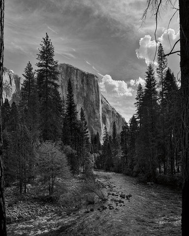 Yosemite II White Modern Wood Framed Art Print with Double Matting by Eichman, Andre