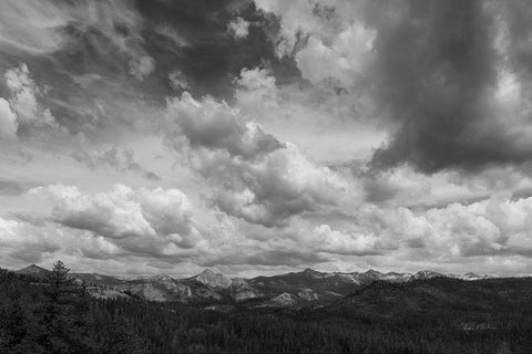 Yosemite V White Modern Wood Framed Art Print with Double Matting by Eichman, Andre