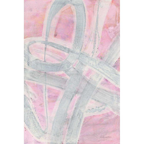 Intersections III White Modern Wood Framed Art Print by Hristova, Albena