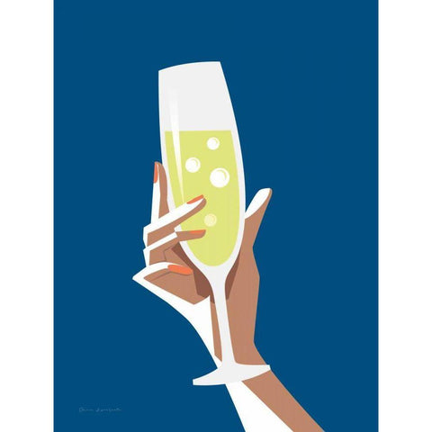 Cocktail Time II White Modern Wood Framed Art Print by Escalante, Omar