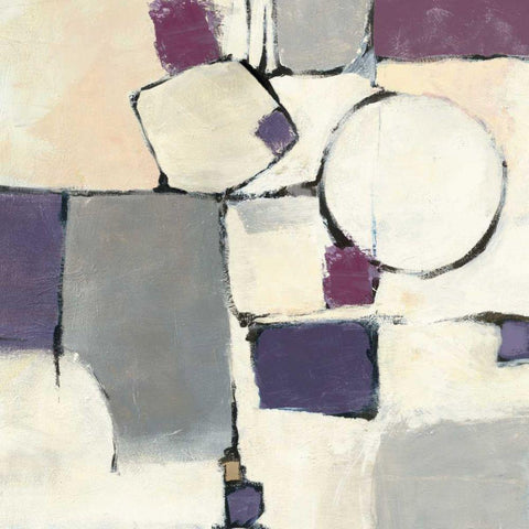 White Out I White Modern Wood Framed Art Print by Schick, Mike