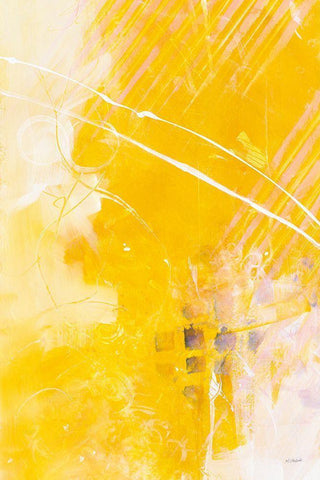 Understatement White Modern Wood Framed Art Print with Double Matting by Schick, Mike