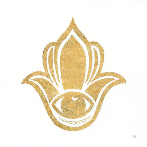 Hamsa II Black Modern Wood Framed Art Print by Paschke, Chris