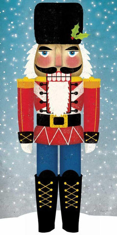 Nutcracker Bright I Black Ornate Wood Framed Art Print with Double Matting by Fowler, Ryan