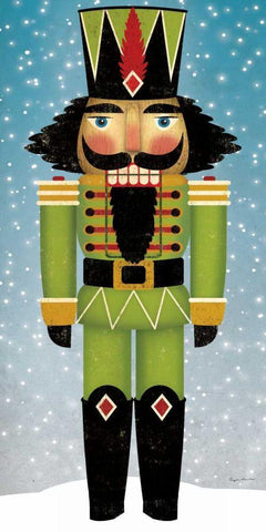 Nutcracker Bright II White Modern Wood Framed Art Print with Double Matting by Fowler, Ryan