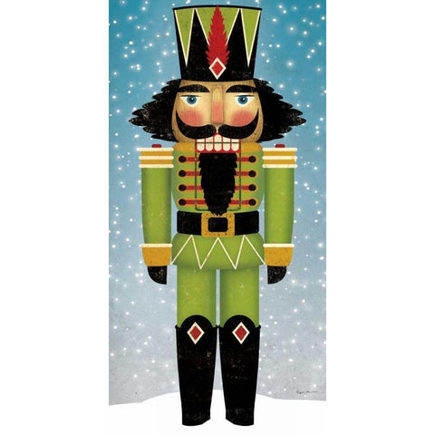 Nutcracker Bright II Black Modern Wood Framed Art Print with Double Matting by Fowler, Ryan