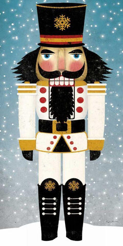 Nutcracker Bright IV White Modern Wood Framed Art Print with Double Matting by Fowler, Ryan