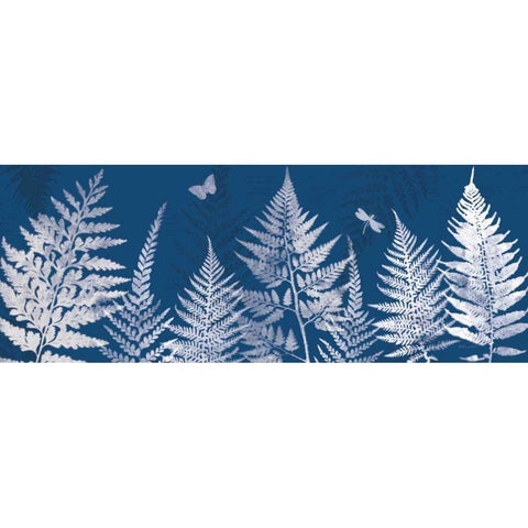 True Blue I Panel Gold Ornate Wood Framed Art Print with Double Matting by Pertiet, Katie