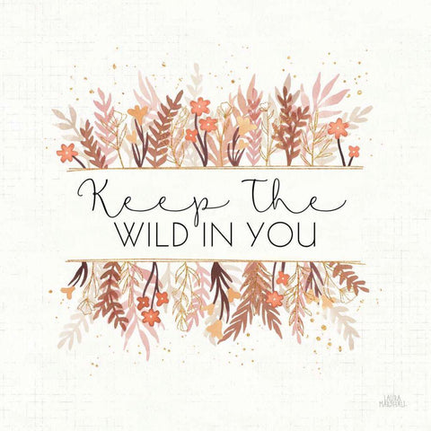 Desert Blooms I Black Ornate Wood Framed Art Print with Double Matting by Marshall, Laura