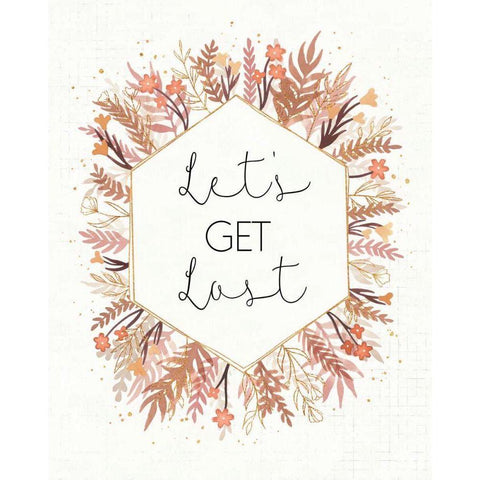 Desert Blooms IV Black Modern Wood Framed Art Print with Double Matting by Marshall, Laura