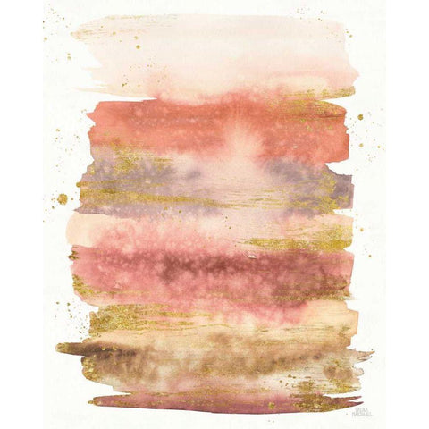 Desert Blooms Abstract II White Modern Wood Framed Art Print by Marshall, Laura