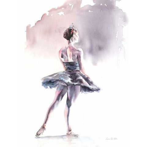 Ballet I White Modern Wood Framed Art Print by Valle, Aimee Del