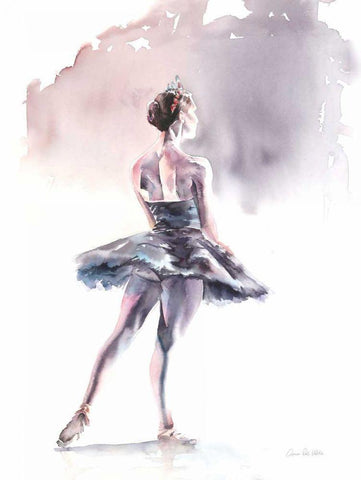 Ballet I White Modern Wood Framed Art Print with Double Matting by Valle, Aimee Del