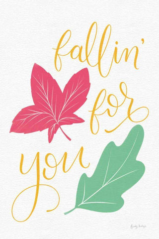 Fallin For You Bright White Modern Wood Framed Art Print with Double Matting by Thorns, Becky