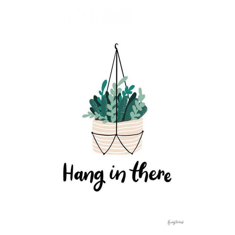 Hang in There Gold Ornate Wood Framed Art Print with Double Matting by Thorns, Becky