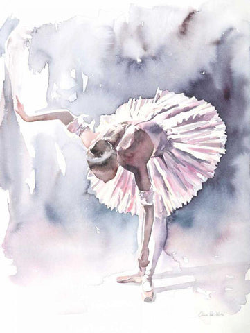 Ballet VI White Modern Wood Framed Art Print with Double Matting by Valle, Aimee Del