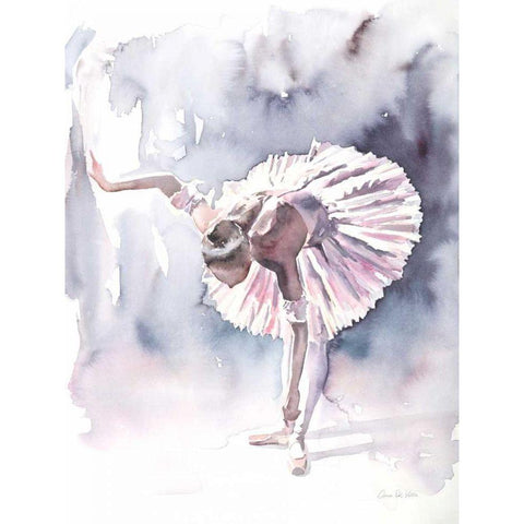 Ballet VI White Modern Wood Framed Art Print by Valle, Aimee Del