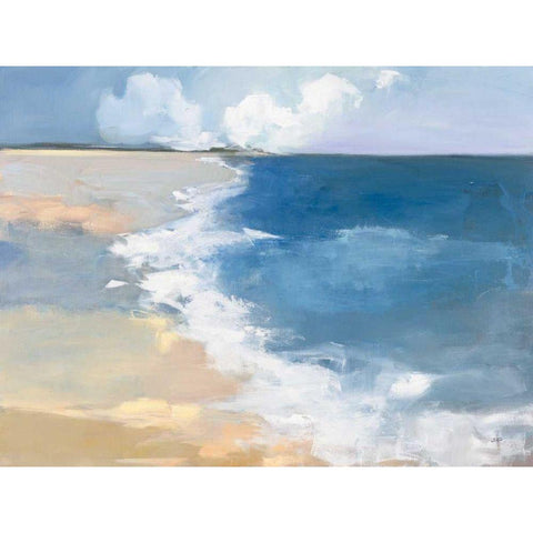 Open Shore White Modern Wood Framed Art Print by Purinton, Julia